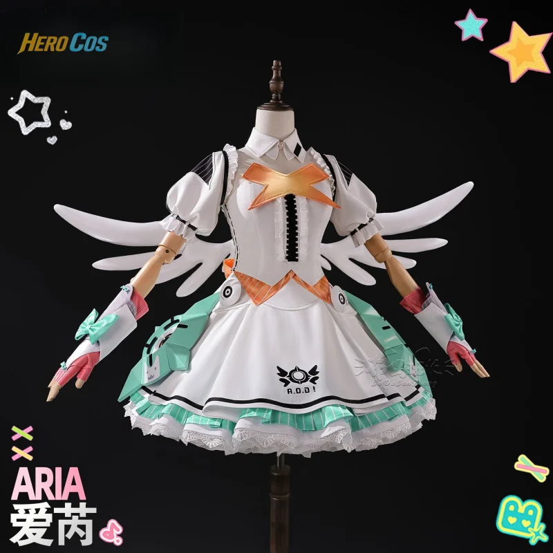 Disfraz de Cosplay de Aria de Zenless Zone Zero, Vestido de Ángel Delusionado, Uniforme de Fiesta de Anime, Ropa para Juego de Rol de Halloween, Ropa de Héroe Cos