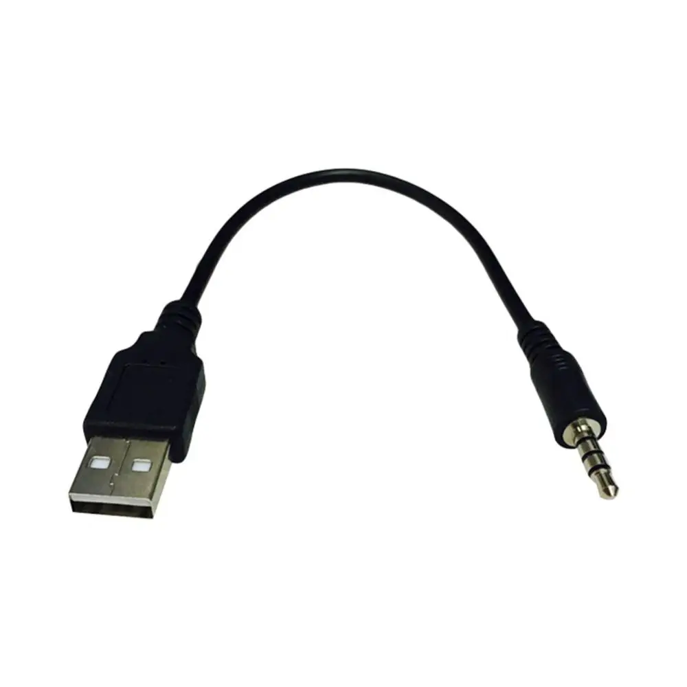 3.5mm męski na USB AUX Jack kabel Audio Adapter do ładowarki przewód do samochodu MP3 kamera głośnik AUX urządzenia Audio