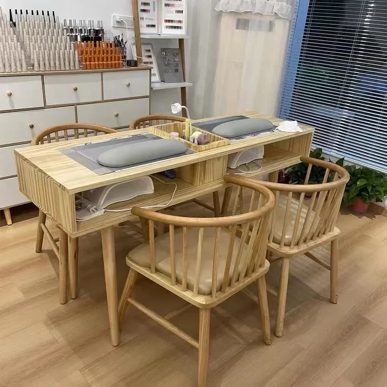 

%a Solid Wood Varnish Manicure Table Manicure Desk Nail Design Table /nail Manicure Table Desk With Vacuum Cleaner