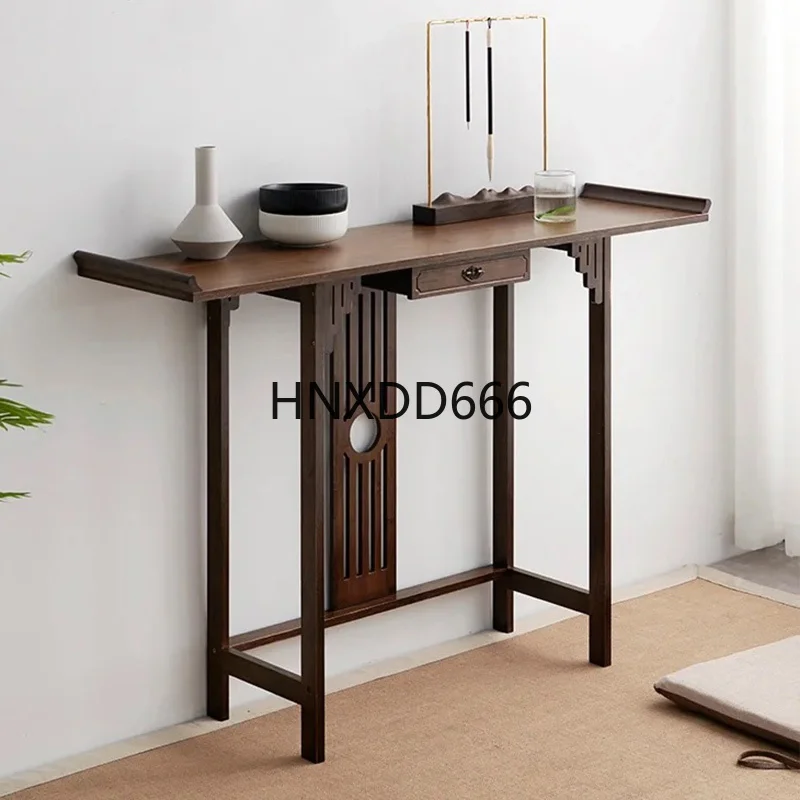 Nova mesa de entrada de nogueira chinesa mesa de tira simples