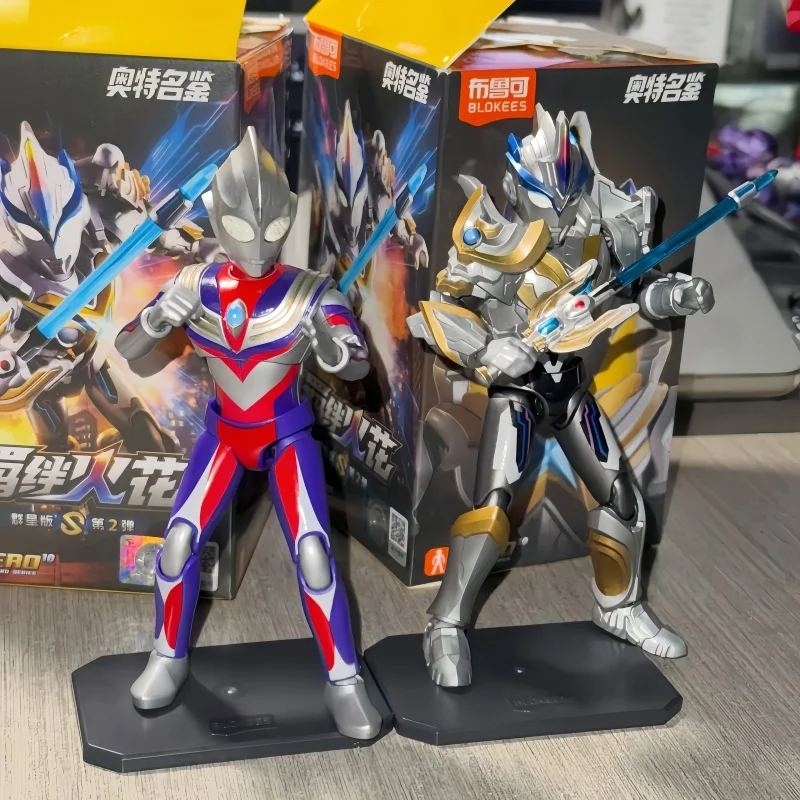 

Blokees New Genuine Ultraman Galaxy Version S Vol.2 Blind Box Assembly Blocks Model Action Figures Collectible Toy For Kids Gift