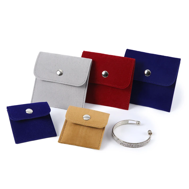 Jewelery Pouch Soft Velvet Jewelry Packaging Bags Wedding Rings Earrings Gift Bracelet Necklace Pendant Display Storage Bag