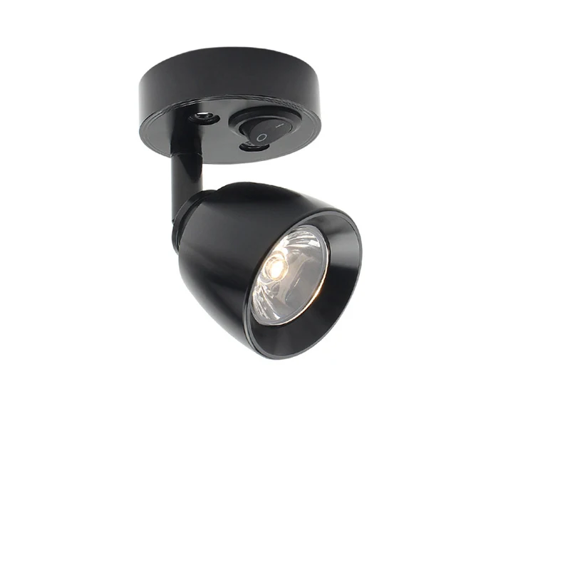 Cross Border 12-24V RV Reading Wall Light Indoor Bedhead Lighting LED RV Ceiling Lamp 3W Ship Yacht Light With Switch Spotlight