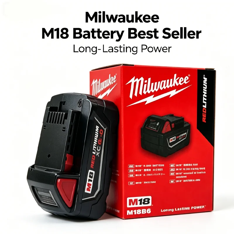

18V 6.0Ah For Milwaukee M18 Series Fit M18 FMS190 Miter Saw Woodworking Brushless Power Tool Durable Safety Replacement Pack