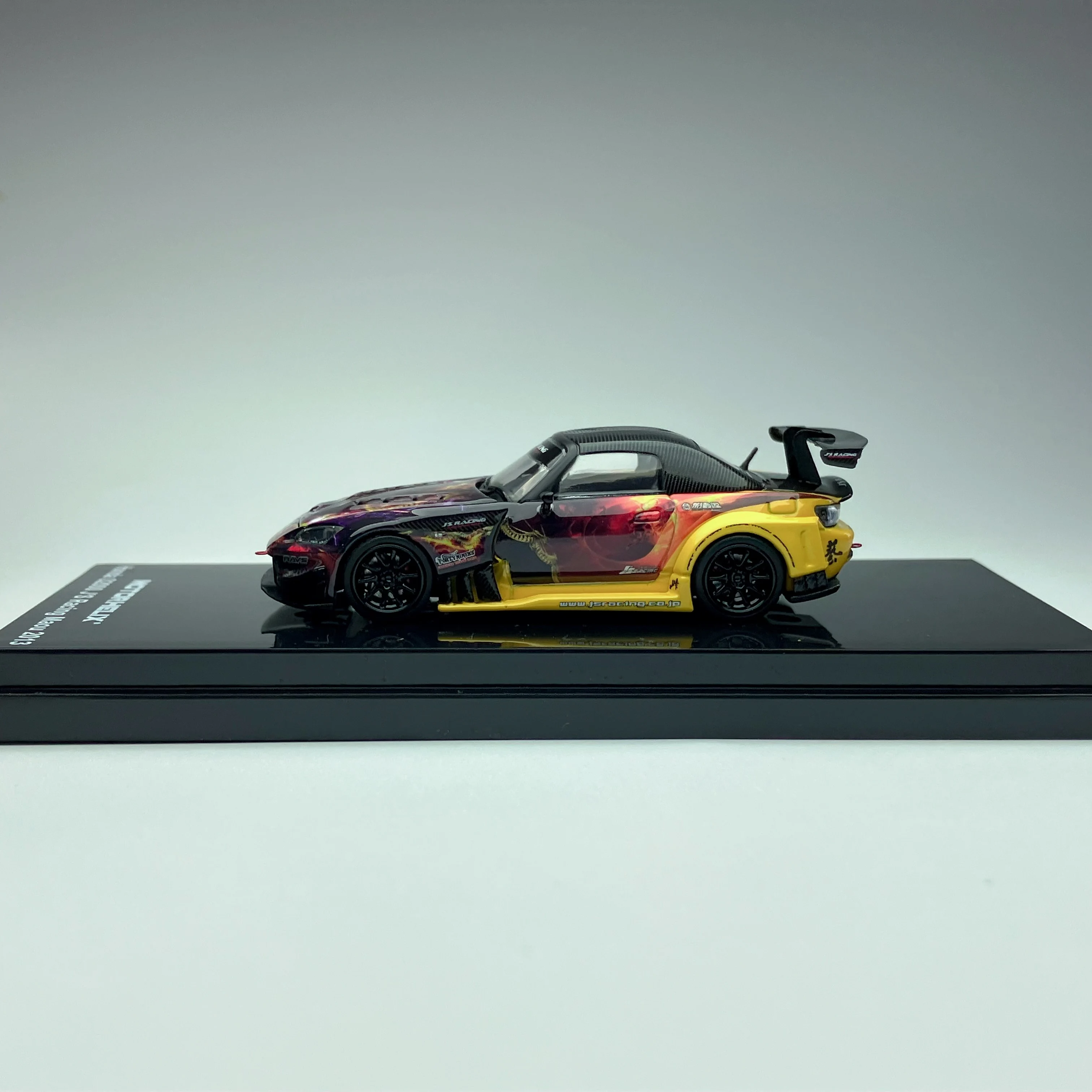 MH 1:64 Yellow Devil S2000 Widebody Sports Model Diecast Metal Car JDM Alloy