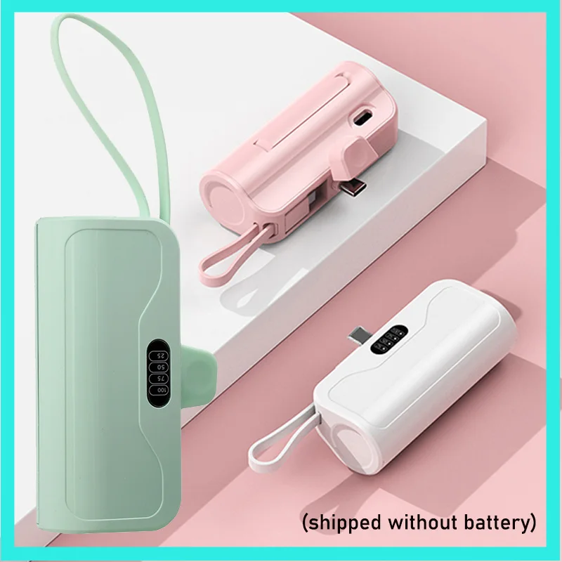 Handmade TypeC Power Bank Enclosure Battery Power Charger DIY Case for 18650/21700 Batteries No Welding Required