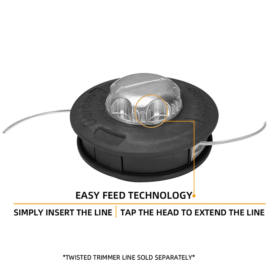 Black European Standard Trimmer Head, Mounting Hole M10X1.25Mm, More Durable Bearing Design, No Need to Open the Cover to Thread the Line, Light Pressure to Release the Line, High Temperature Resistant Design, Suitable for Garden Weeding, Garden Mowing, Lawn Trimming, Ideal Lawn Care and Maintenance Tool