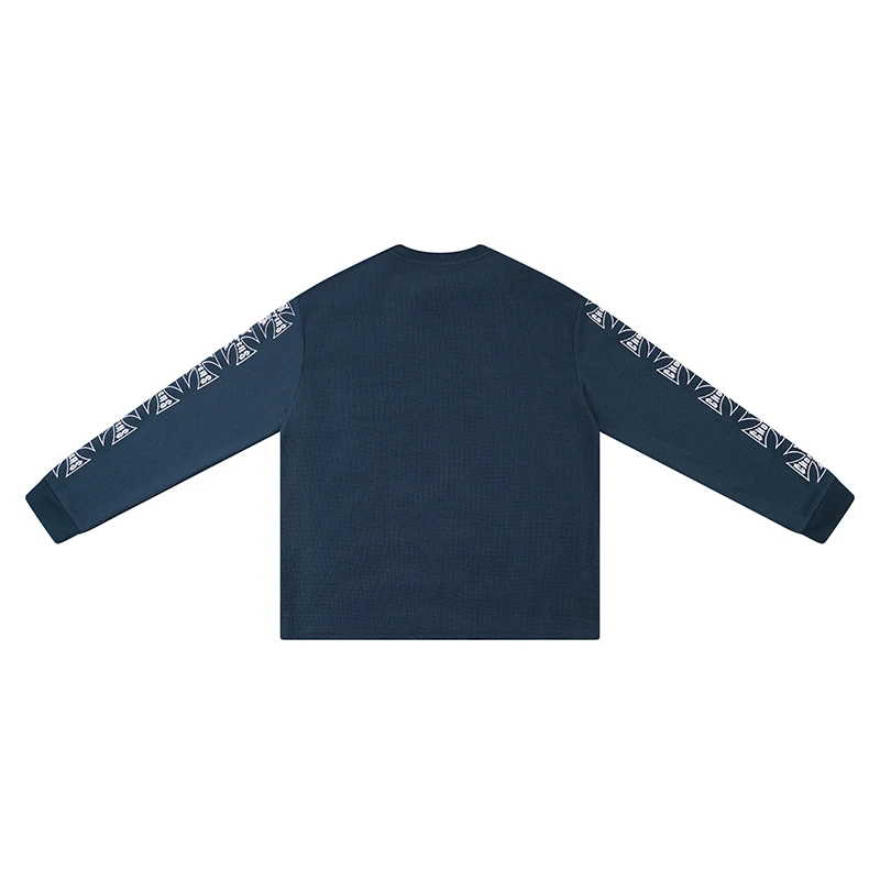 West Coast Chopper Long Sleeve T-Shirt Black Washed Distressed Vintage Waffle Base Layer Long Sleeve