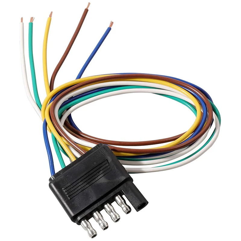 

Innovative 5 Way Flat Trailer Wiring Harness Plug with 36 Inch Wire Connector