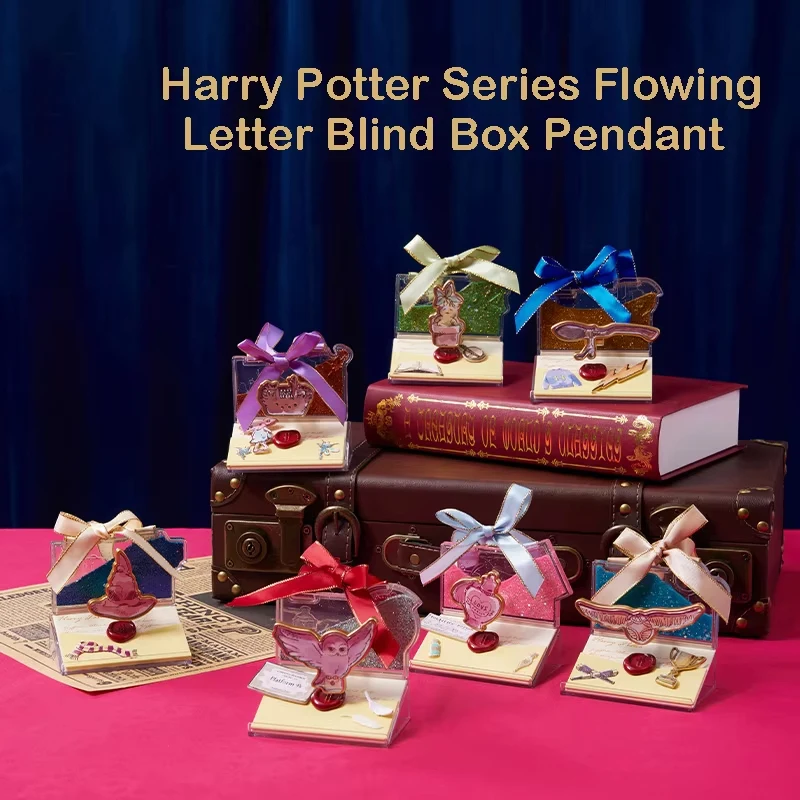 Harry Potter Series Blind Box Streamer Letter Mystery Box Pendant Desktop Accessories Collection Items Kids Birthday Gift