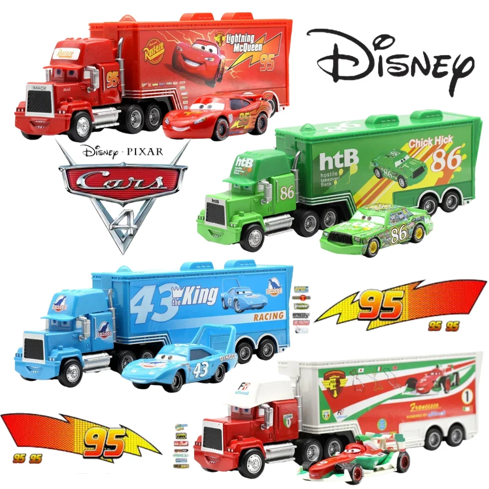 HOT Disney Pixar Car 4 model Toys Lightning McQueen The King Ramirez mini Die Casting Truck Model Kids Toy Birthday NEW YEARGift