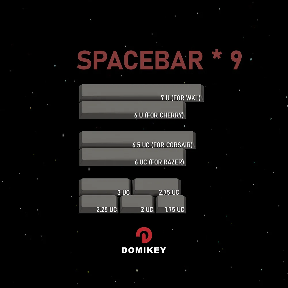 Domikey Astronaut Cherry Profile abs doubleshot keycap for mx stem