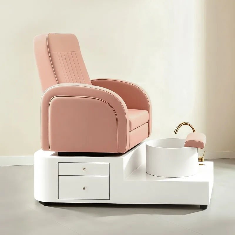Professional Foot Spa Sofa Pedicure Chair for Nail Salon Beauty Salon Integrated Eyebrow Tattoo Foot Care Pipeless Jet System