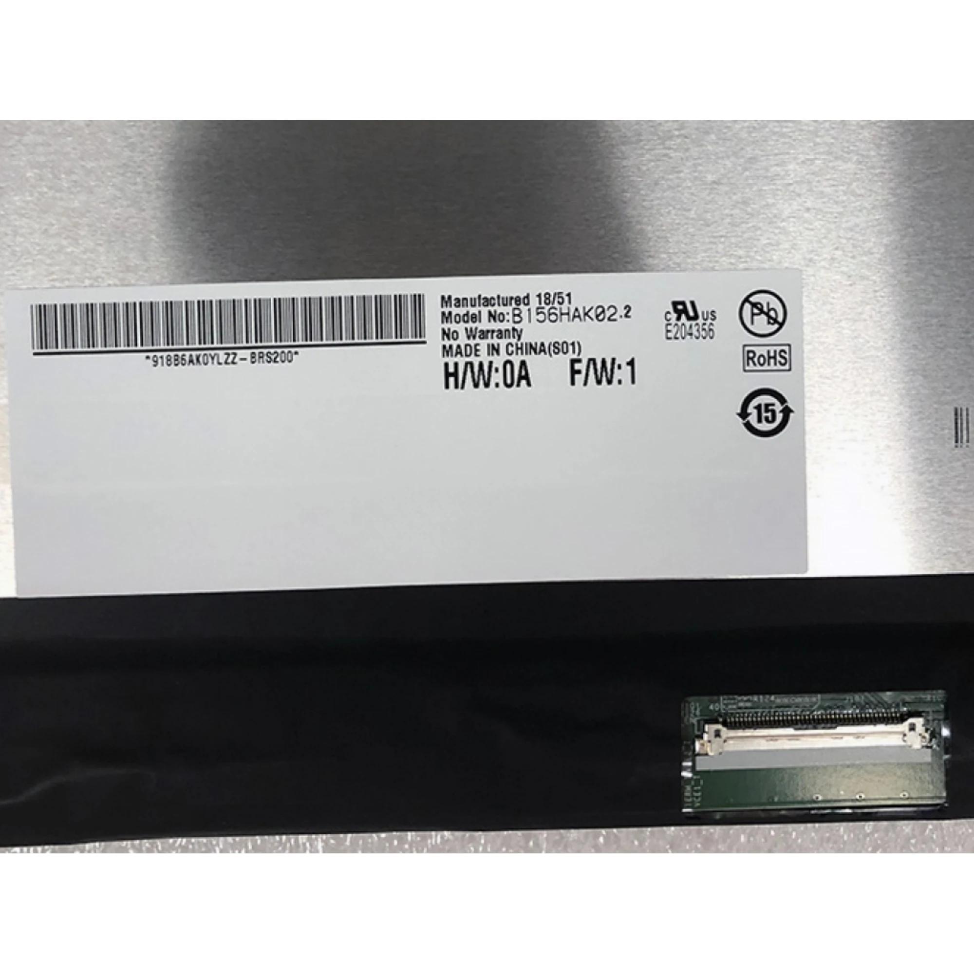 

B156HAK02.2 40 pins 15.6" IPS TOUCH Laptop LCD Screen Panel Matrix