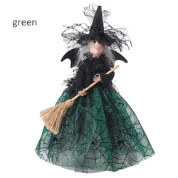 

Kids Doll Halloween Witch Hanging Hat Broom Cloak Ghost Craft Party Monster Stuffed Toy Desktop Carving Ghost House Jewelry