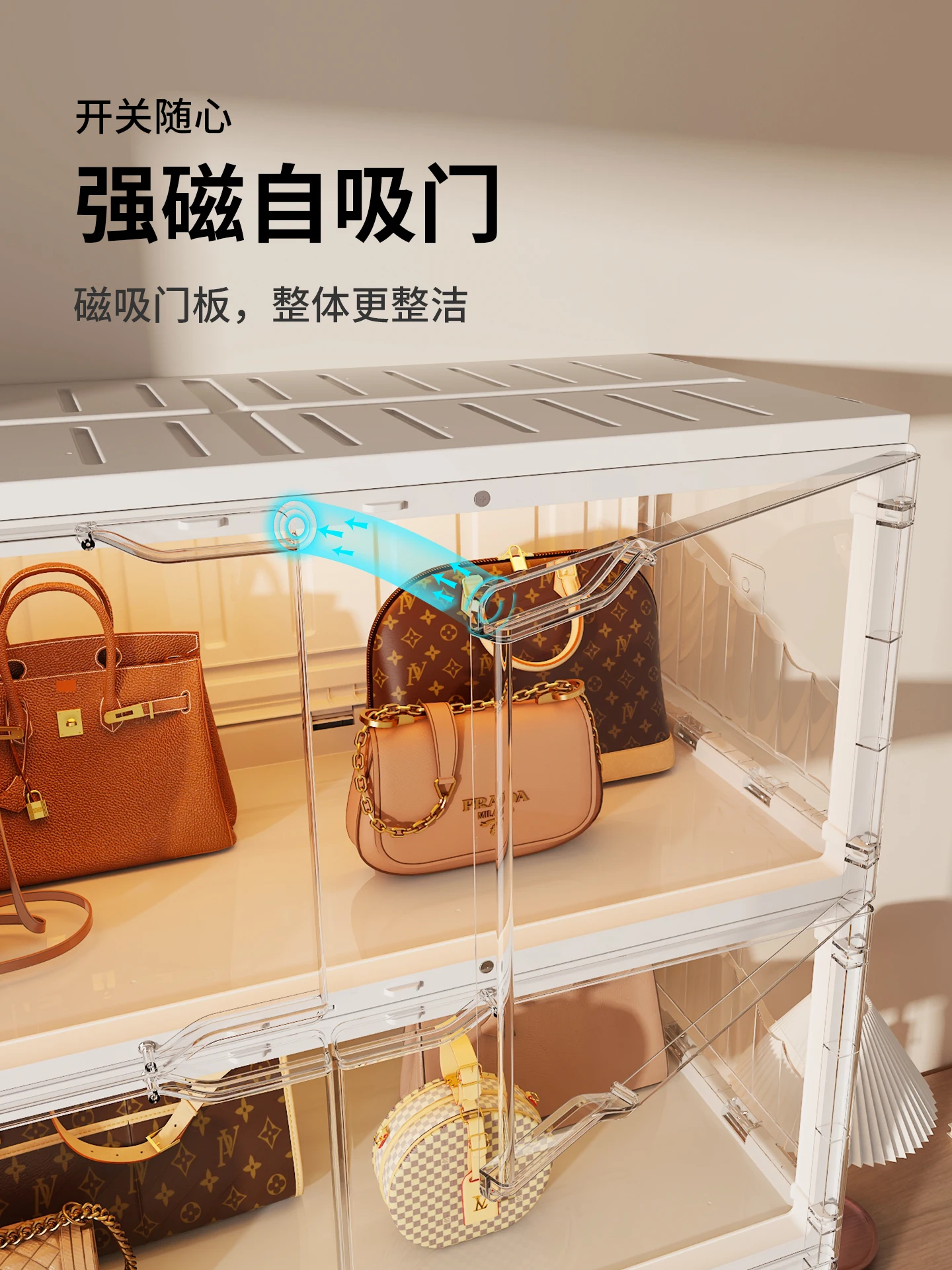 Transparent bag storage cabine - Luxury Bags In Store recension och pris