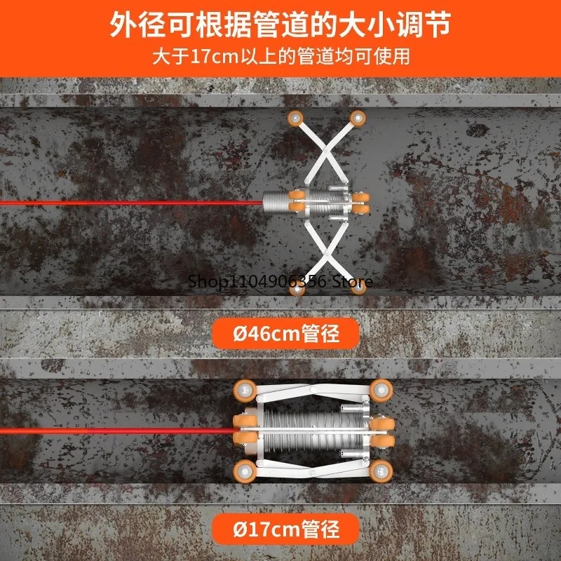 for Sewer Pipe Endoscope Camera Crawler Retractable Expansion Bracket Guide Pulley Lens Accessories