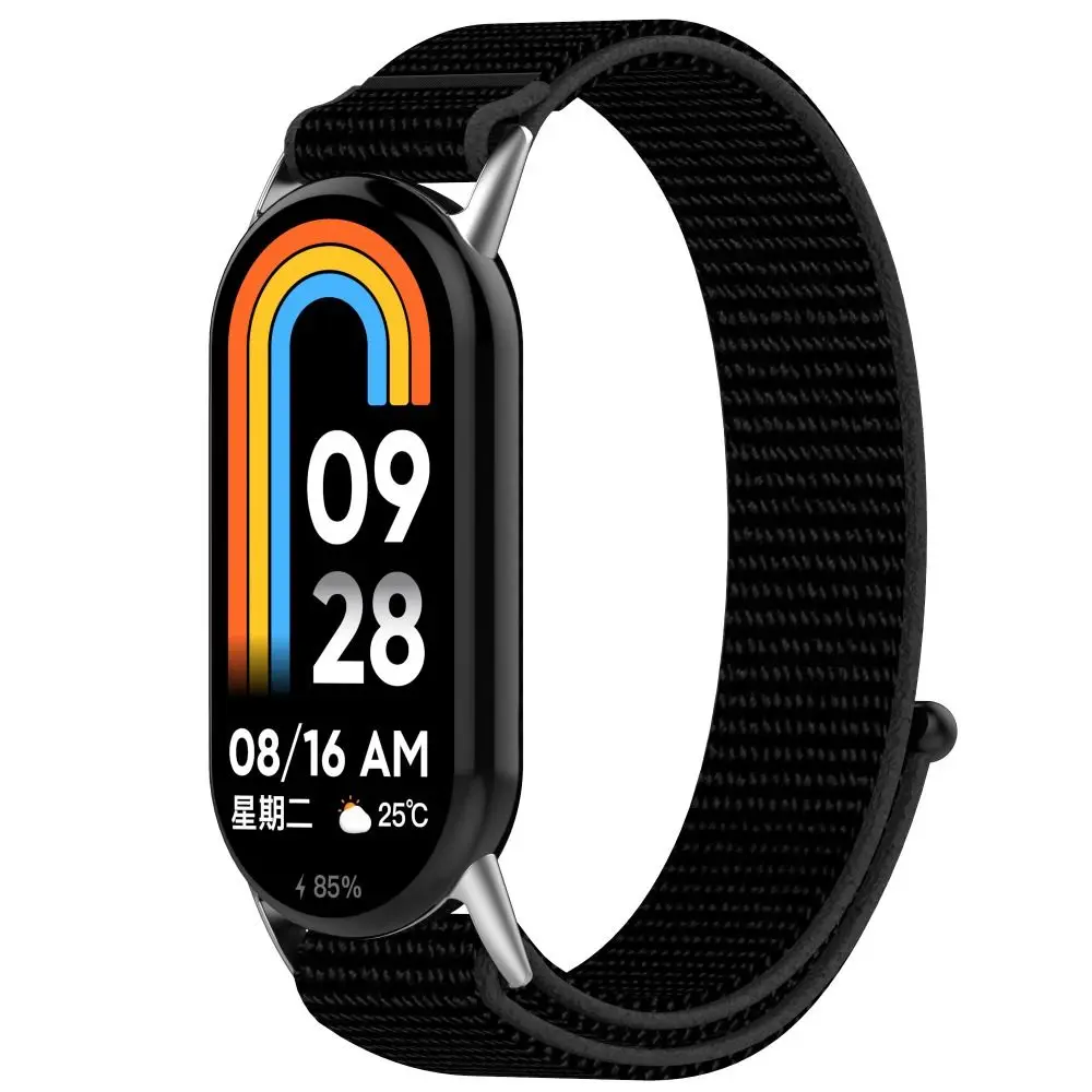 Nowy modny nylonowy pasek z pętelką do inteligentnego zegarka Xiaomi Band 8 Regulowana elastyczna bransoletka do zegarka do akcesoriów Mi Band 8 Band