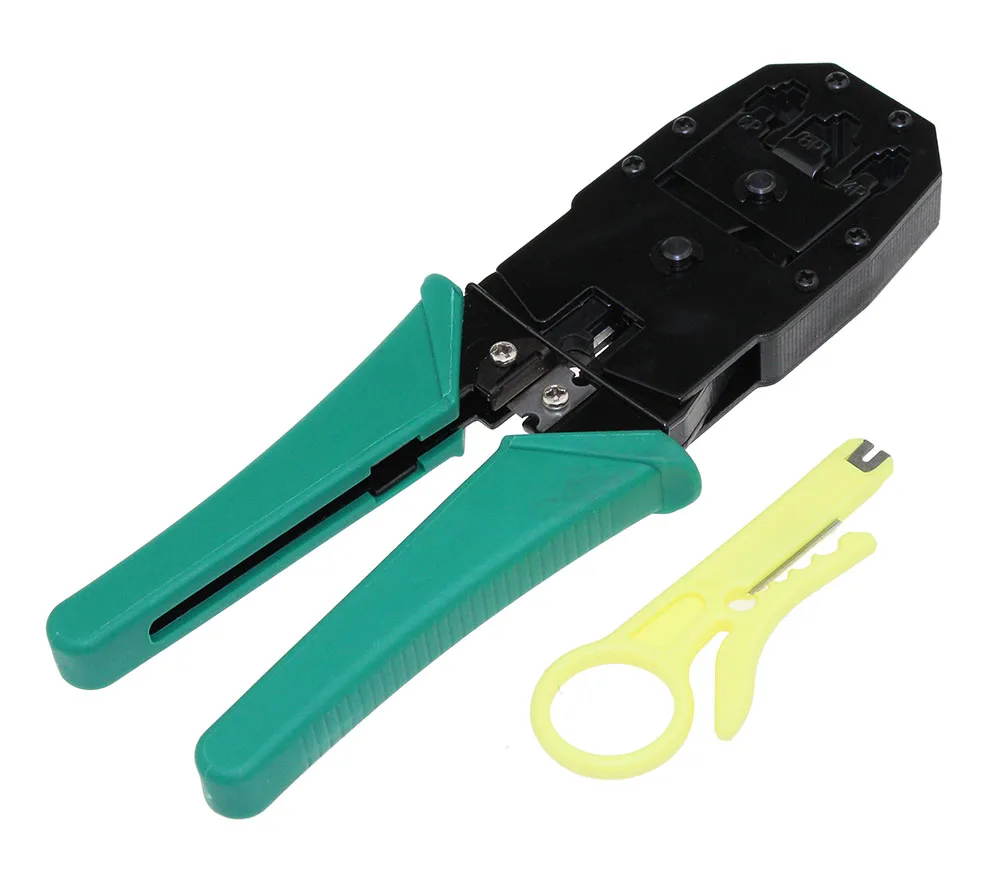 11pcs/set RJ45 RJ11 RJ12 CAT5 CAT5e Portable LAN Network Repair Tool Kit Utp Cable Tester AND Plier Crimp Crimper Plug Clamp PC