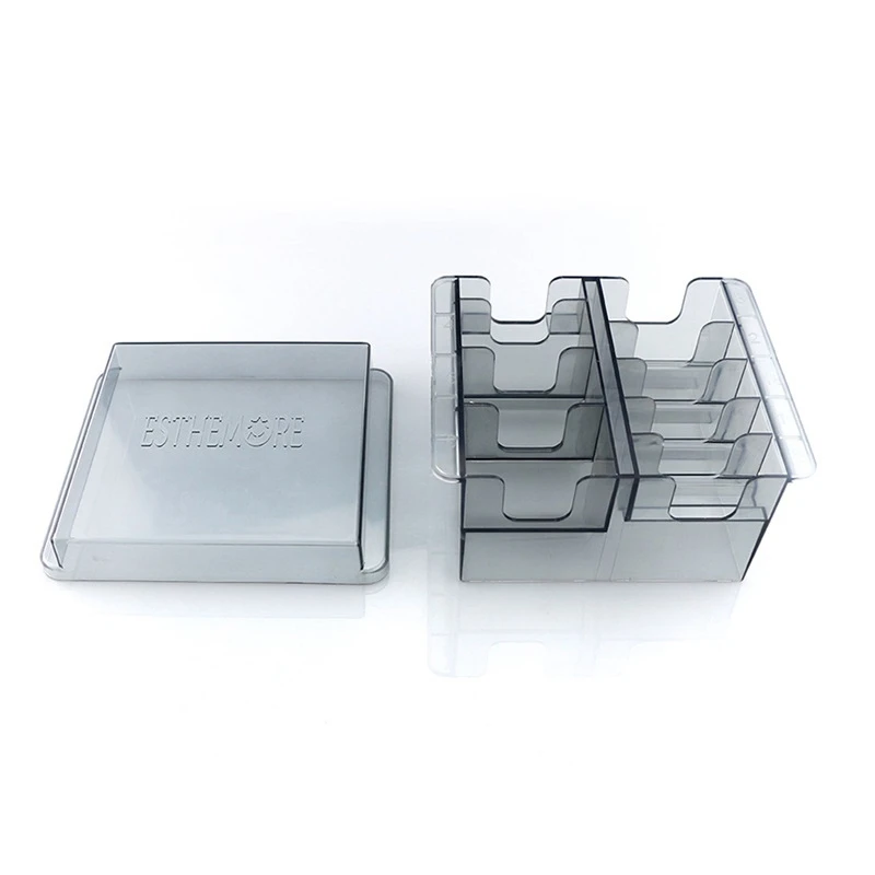 Grid Base Storage Box For 8Pcs Hair Clipper Trimmer Limit Comb Guide Comb Barber Tool For Wahl Guide Combs