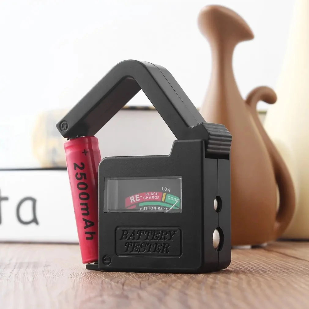Universal Botão Célula Bateria Volt Tester Verificador Indicador Universal Testador de Bateria para 9v 1.5v e Botão Célula Aaa aa Bt860