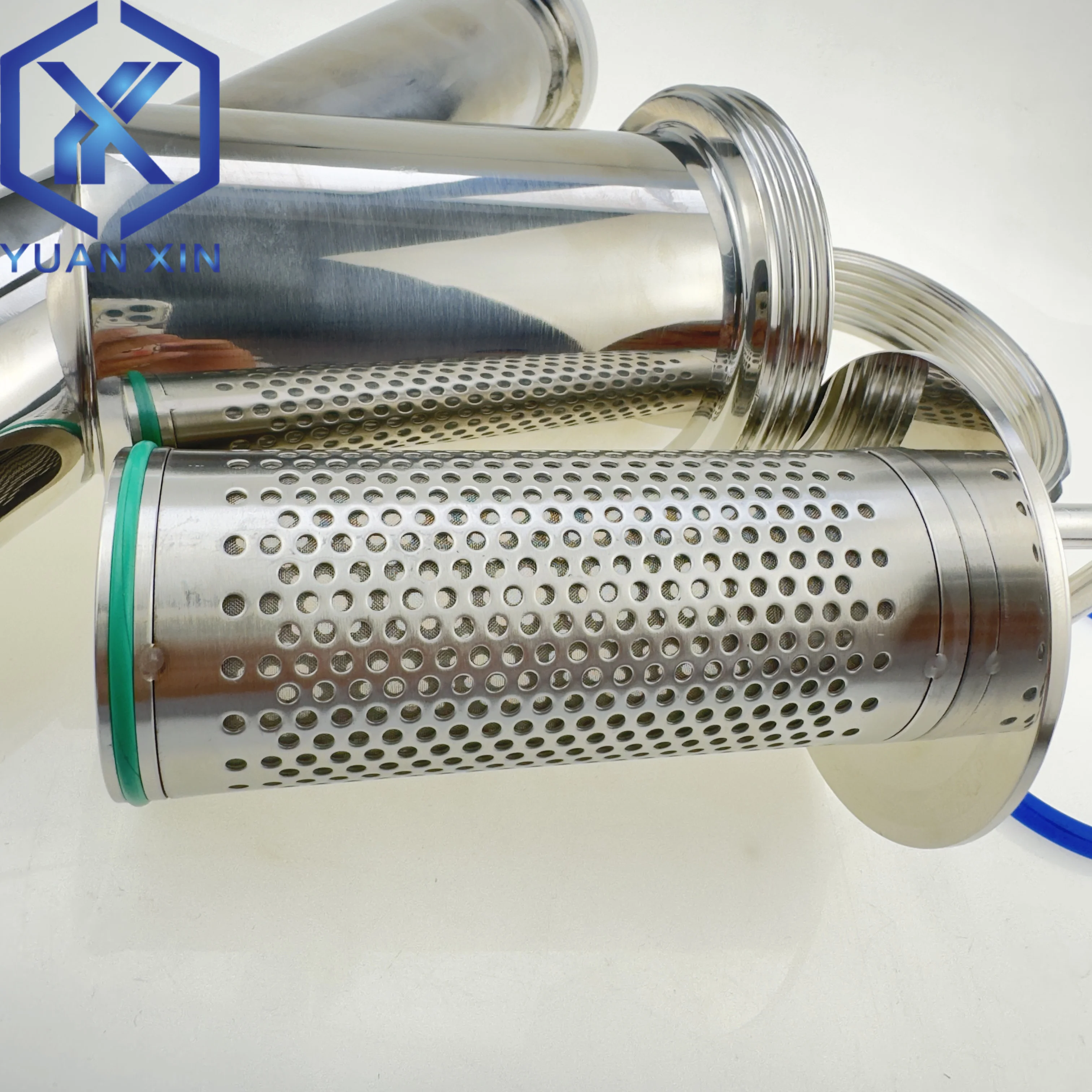 

2" Tri clamp type Y-type filter TC64mm oblique pipe filter SS304