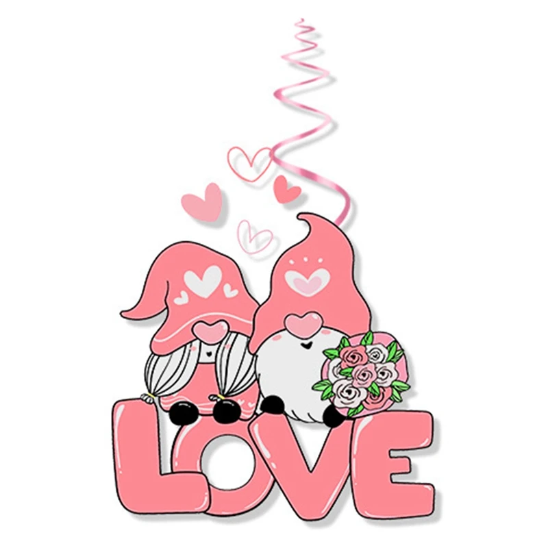 2024 Valentine's Day Spiral Charm American Valentine's Day Love Bow And Arrow Party Decoration Charms Durable Easy Install