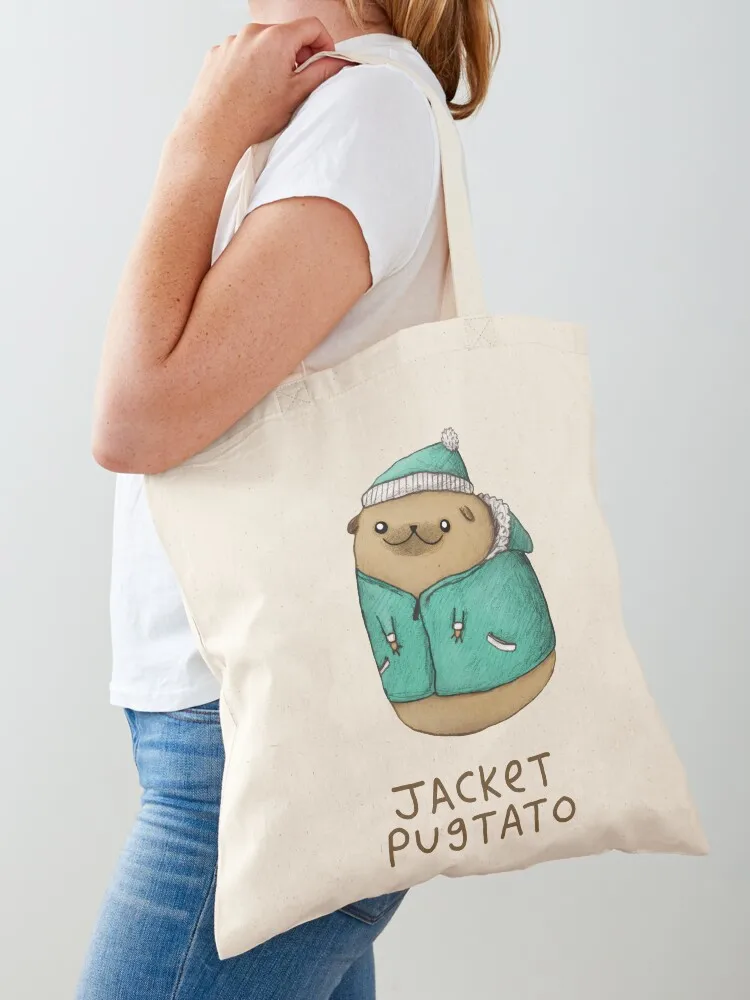 

Jacket Pugtato Tote Bag cute pouch bag Candy bags shopper bags for women Lady bags