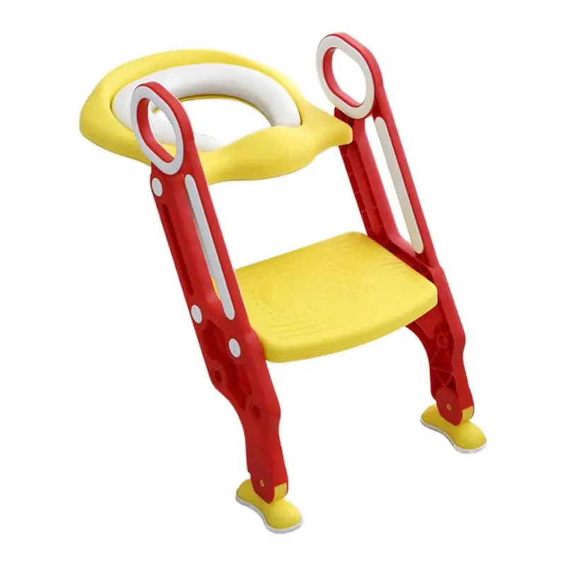 Toddler Potty Training Seat Children Potty Toilet Training Seat With Anti-slip Ladder Children Toilet Training Folding Seat