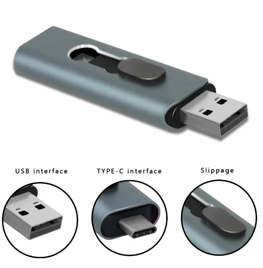 2024 multifunzionale OTG 3 IN 1 type-c USB Flash Drive pendrive 128GB 256GB 512GB 1000GB cle usb stick 64GB Pen Drive per telefono