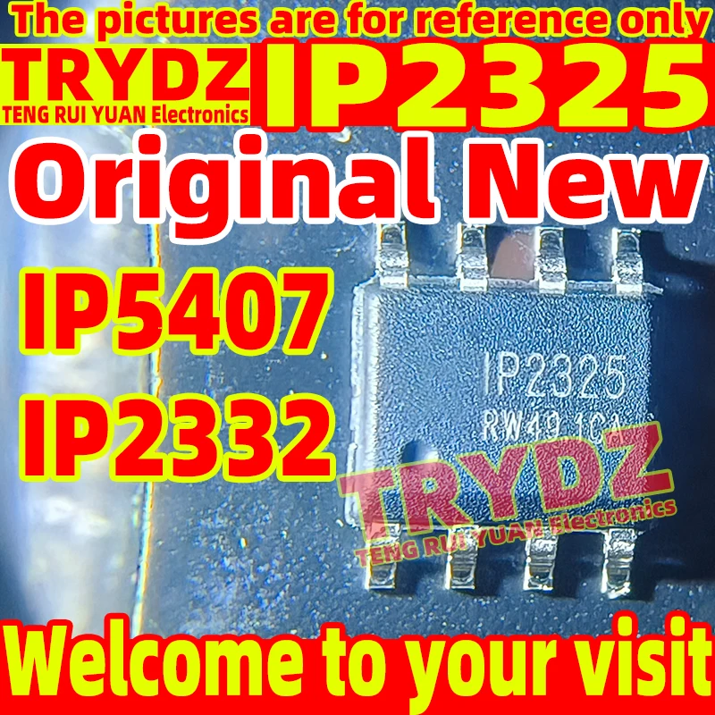 50-5pcs Original New IP5407 IP2325 IP2332 ESOP8 Lithium Battery Synchronous Switch Voltage Reduction Charging Management Chip