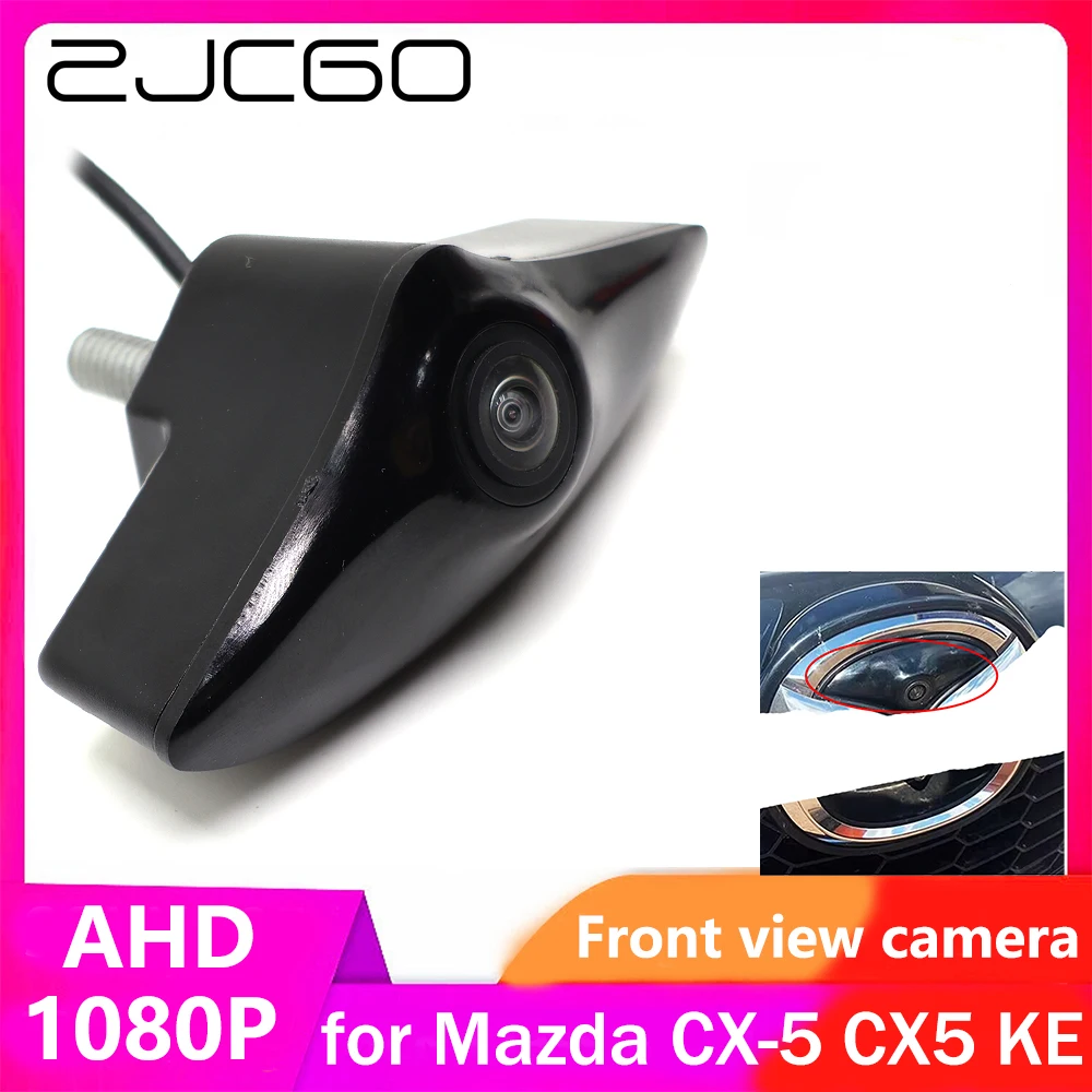 ZJCGO AHD CVBS 1080P 170 ° Автомобильный логотип парковочная камера переднего вида для Mazda CX-5 CX5 KE