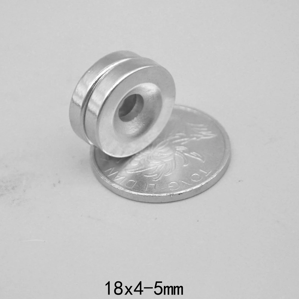 

18x4-5 мм сильный магнит 18*4 мм отверстие 5 мм для домашних холодильников, офисов DIY 18X4-5 мм круглый магнит 18*4-5 18x4-5