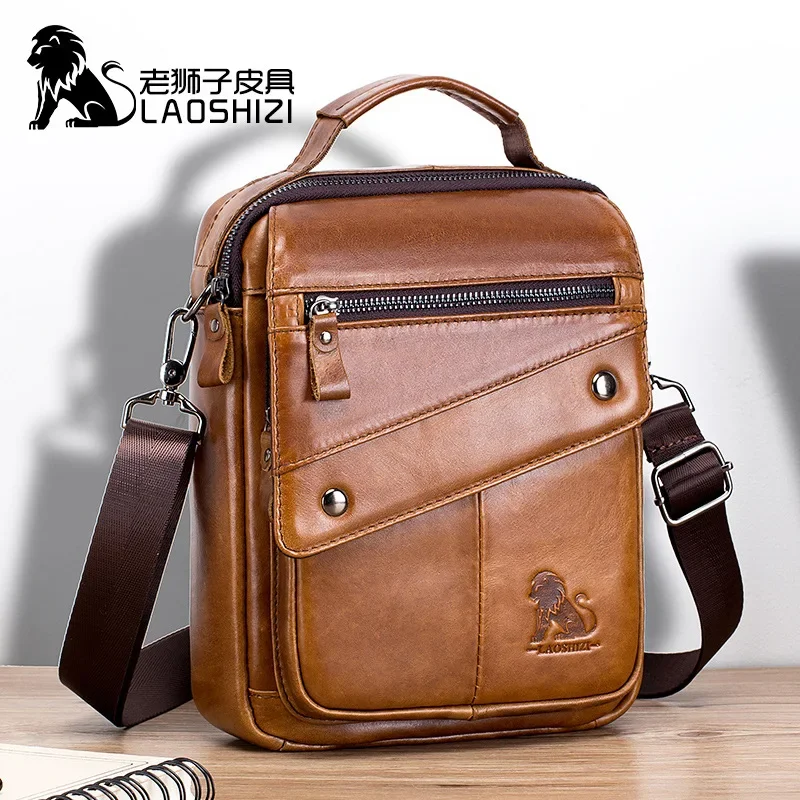 

2024 NEW Luxury Brand Men Bags Shoulder Bag For Male 100% cowhide Men handbag Messenger Tote Bag Travel Fashion Business