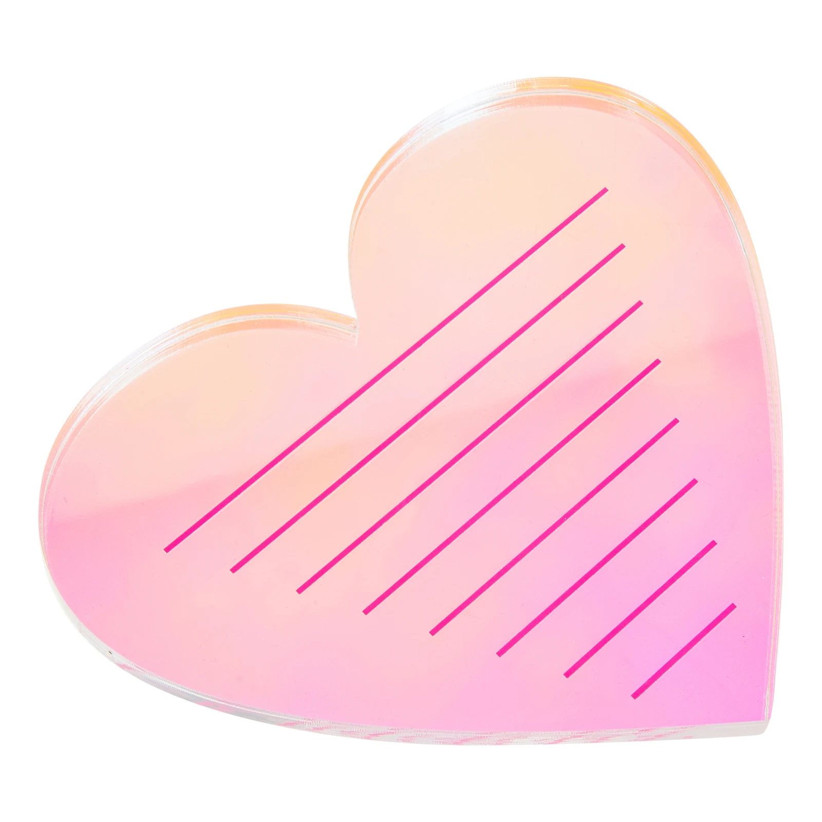 

Heart Shaped Eyelash Plate Holder Tray Organizer Tiles Acrylic Storage Display Beauty Salon Makeup Artist Cosmetology Home Use