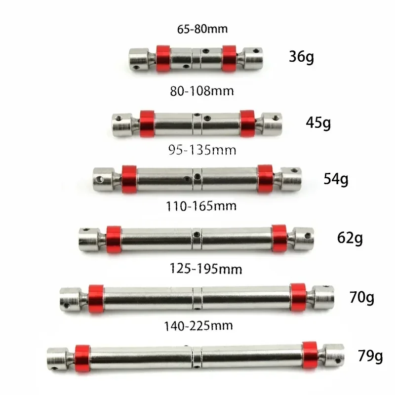 Metalen Stalen Aandrijfas CVD Aandrijfas voor 1/10 Crawler Auto Axiale SCX10 Capra Wraith Trxs TRX4 TRX6 Redcat GEN8 CC01