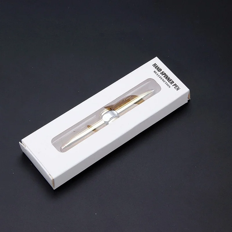 Bolígrafo giratorio LED de Metal para adultos y niños, juguete giratorio de mano, giroscopio para la punta del dedo, luz EDC, alivio del estrés