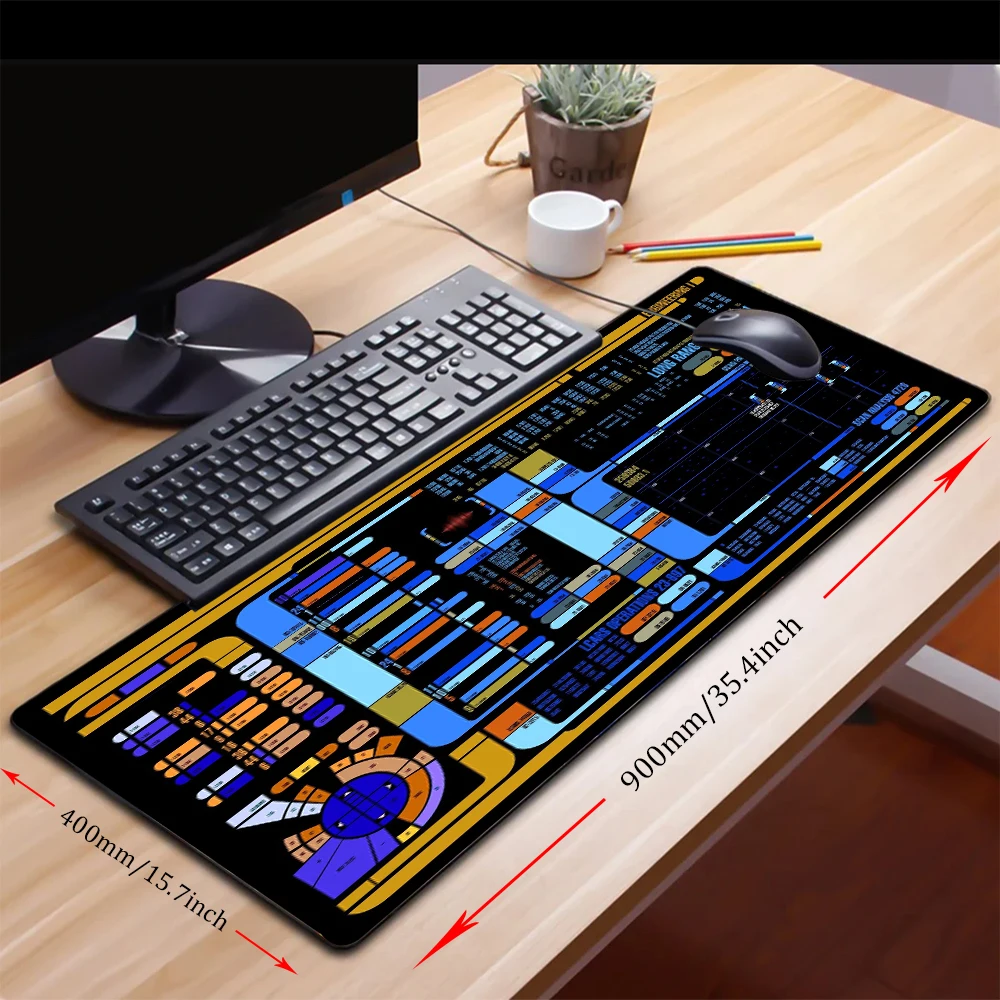 Sci Fi Console Display Table Mat, Jumbo Gamer Mouse Pad, Laptop Pad, Acessórios de Computador, Game Room Decor, Presentes