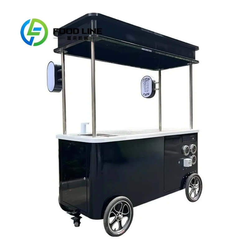 Customized Mobile Hand Push Cart with Built-in Display for Maximum Visibility
