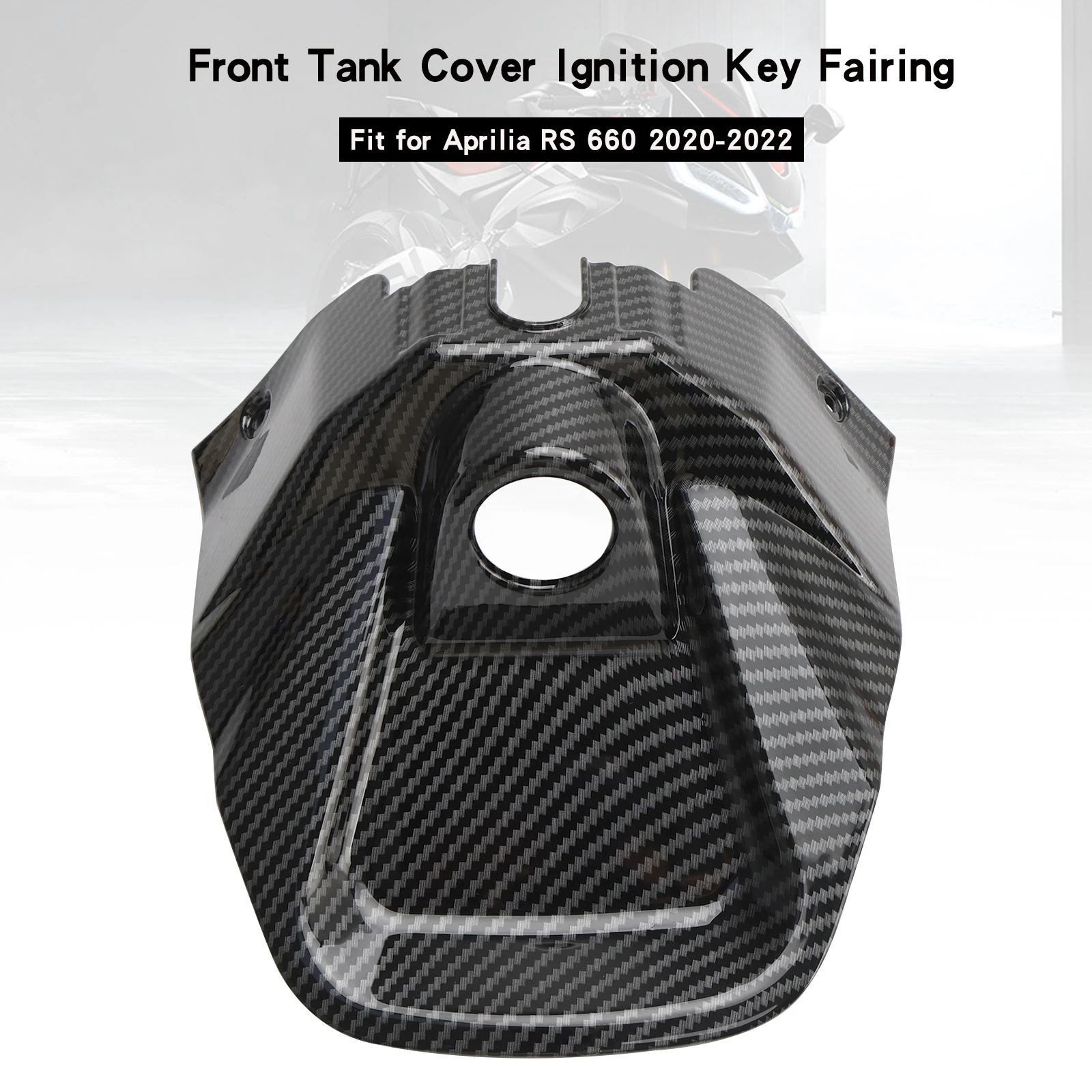 Topteng Carbon Front Tank Cover Ignition Key Fairing for Aprilia RS660 RS 660 2020 2021 2022