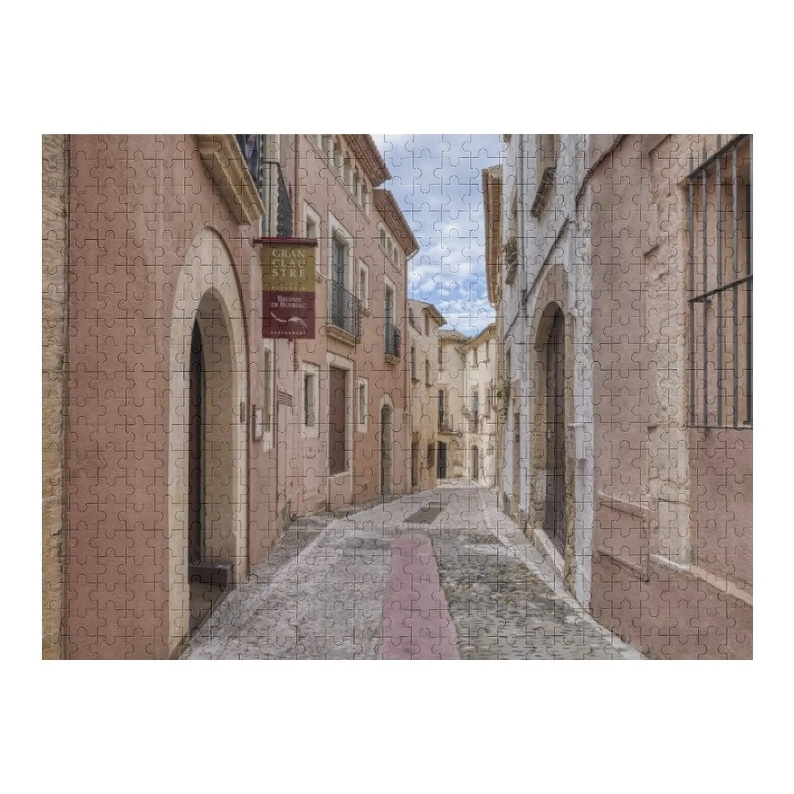 

Carrer del Cup (Altafulla, Catalonia) Jigsaw Puzzle Custom Name Child Toy With Personalized Photo Wooden Animal Puzzle