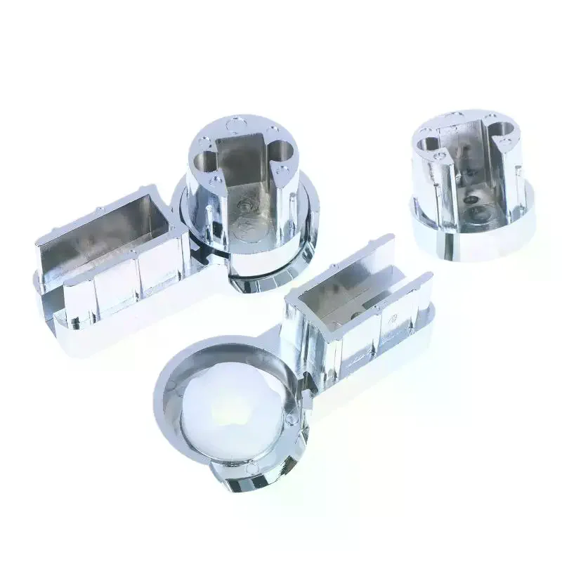 Bath Hinge Brackets For 6mm Glass Stability For Shower Screens Robust ABS Material With Chrome Designed