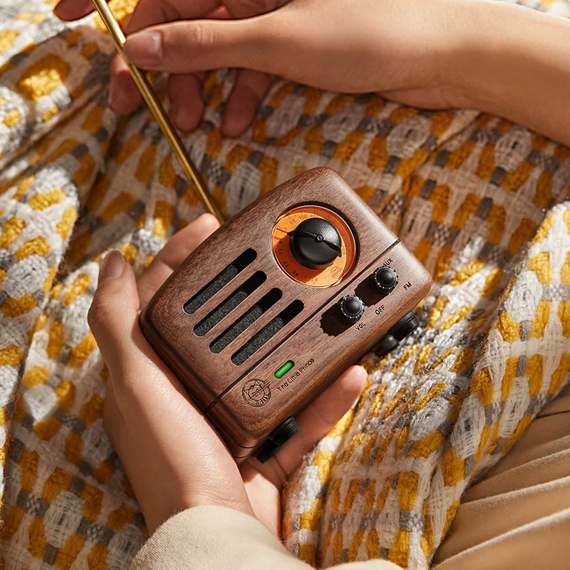 MUZEN The Little Prince Bluetooth Speaker Mao King Walnut Wood Wireless Radio Tesslor OTR Speaker Desktop Music Player MW-2A - Image 6