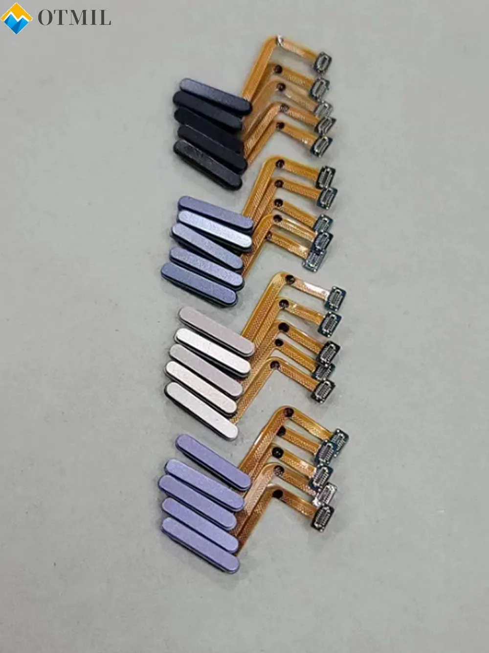 Combined Fingerprint Power Button Flex Ribbon Cable For Samsung Z Flip 3 4 5  F711 F721 F731 Power On Off Button Flex Cable