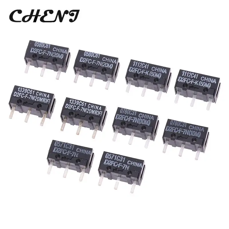 2 pz Mouse Micro Switch D2FC-F-7N 10M 20M di D2FC-F-K(50M) -RZ D2F D2F-01 D2F-01F D2F-L D2F-01L D2F-FL D2F-F-3-7