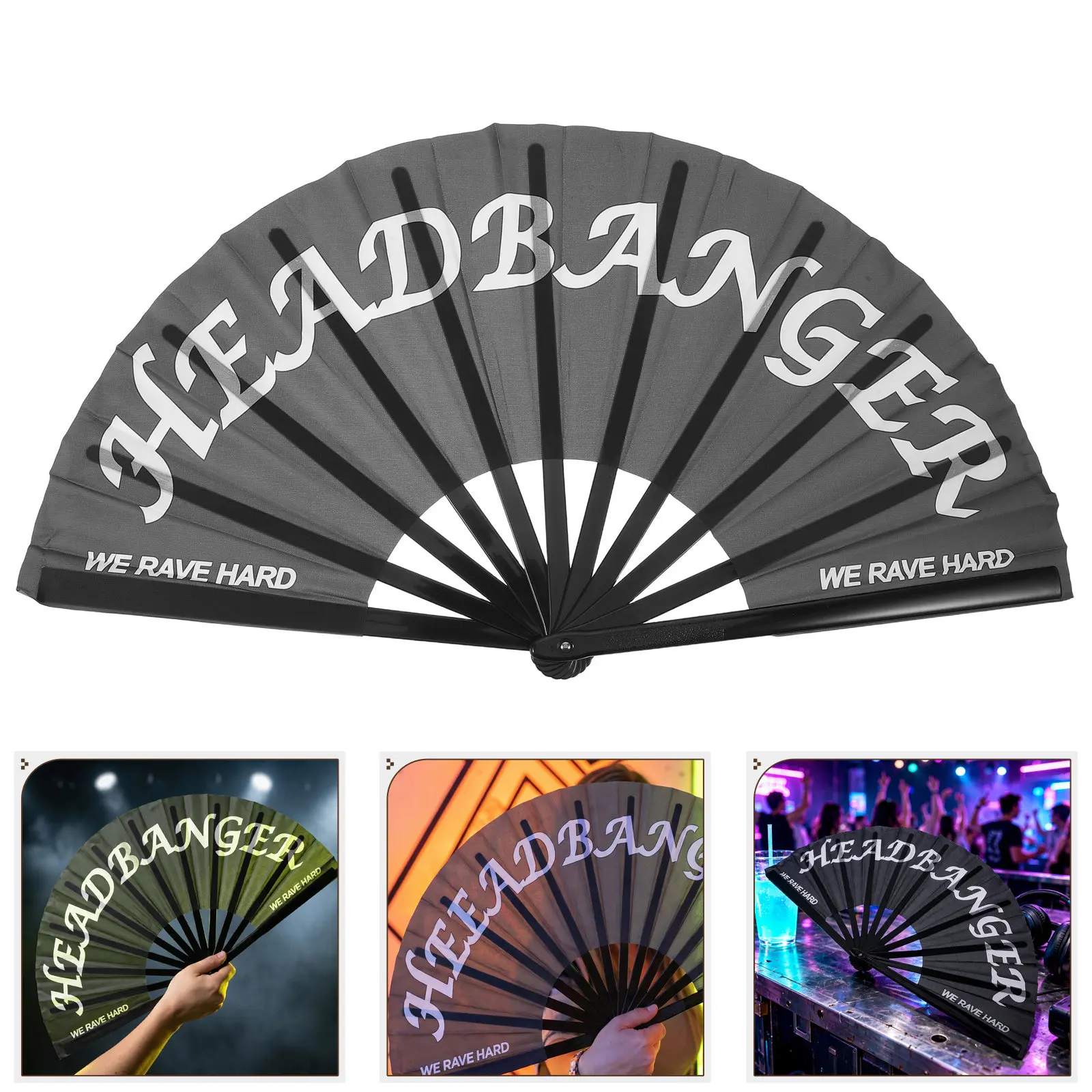 Large Kung Fu Dancing Fan Plastic Bone Martial Art Performance Elegant Hand Folding Stage Fan Opera Magic Props Summer Cool Fans