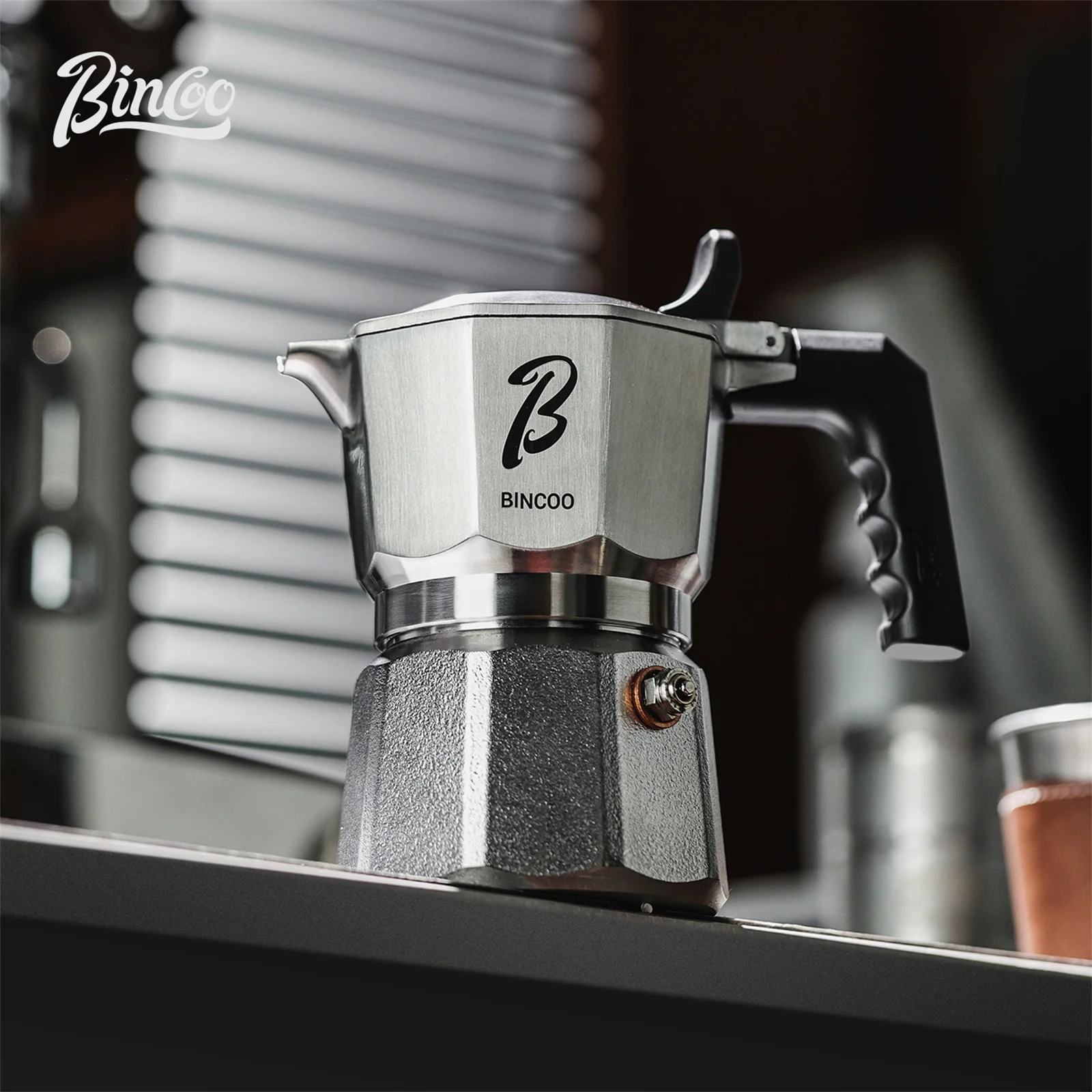 

Bincoo Three Valve Mocha Pot 316 Stainless Steel Electric Ceramic Stove Coffee Maker Heating Base 220V Espresso Extraction Tools