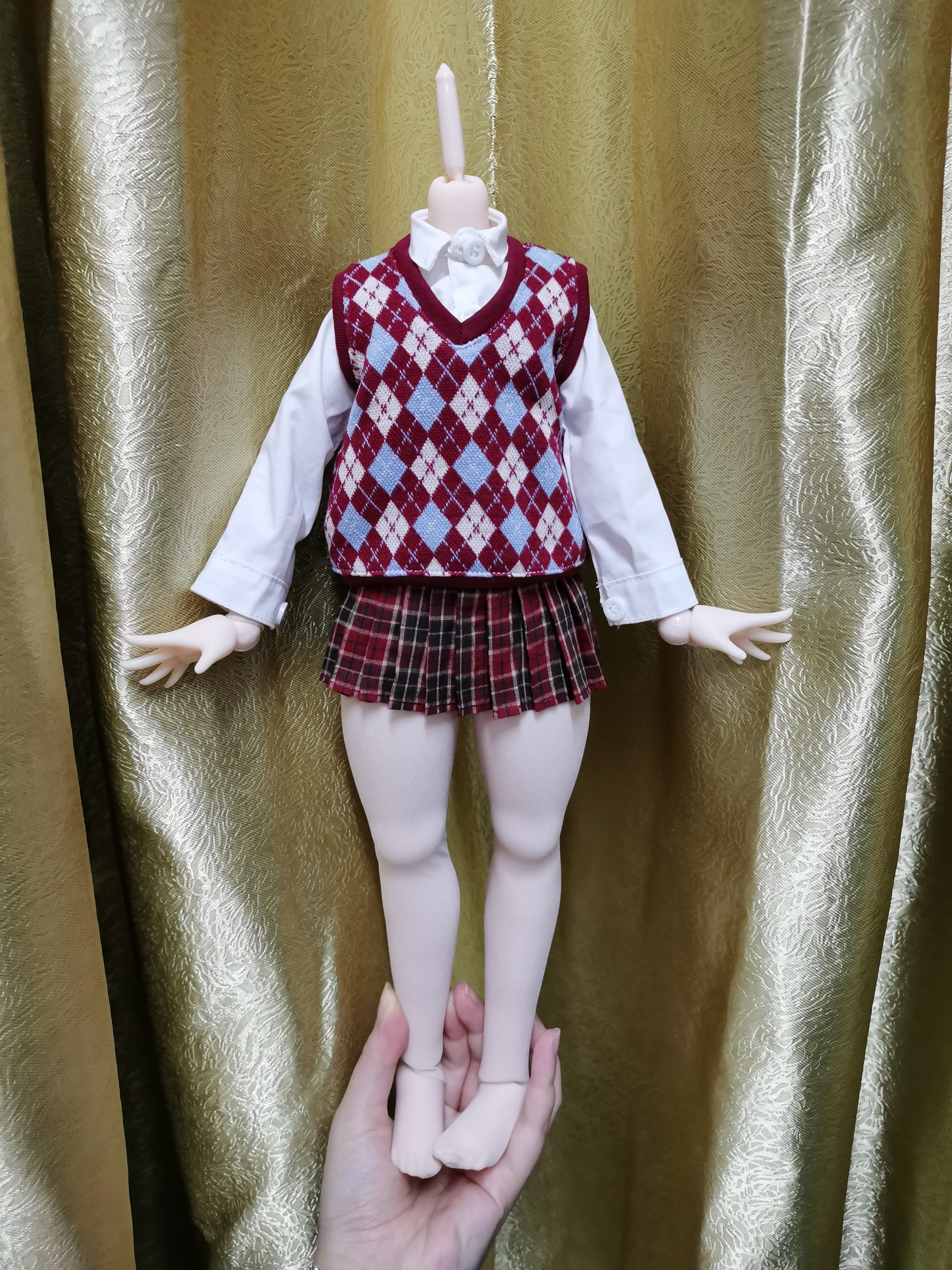 D04-B150 de juguete hecho a mano para niños, ropa de muñeca BJD, Mono Blanco y Negro, 1 piezas, 1/6, 1/4, 1/3, tío big girl, tío ID75 80