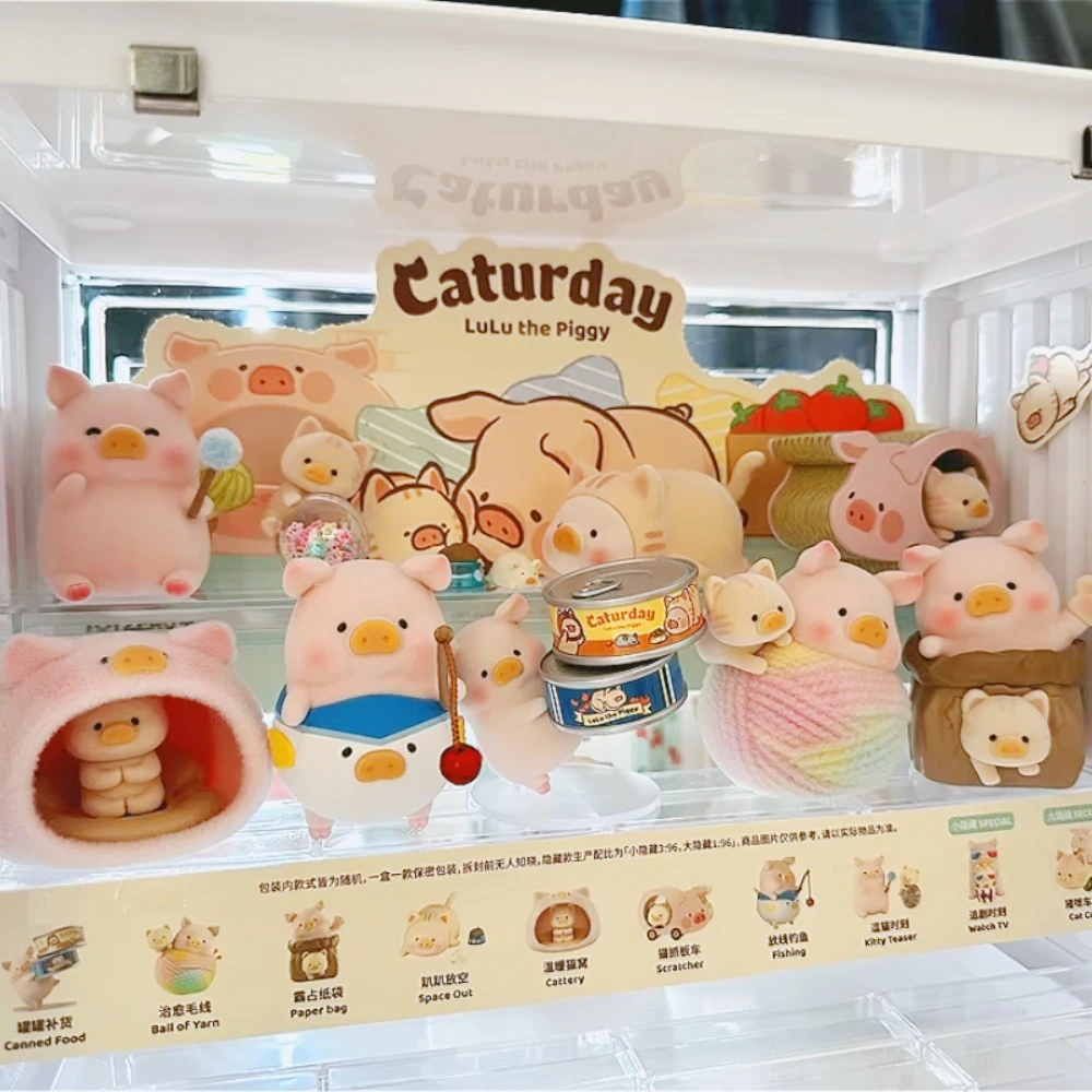 

Lulu The Piggy Caturday Series Blind Box Anime Figures Kawaii Collectible Model Desktop Decor Ornament Handmade Birthday Gifts