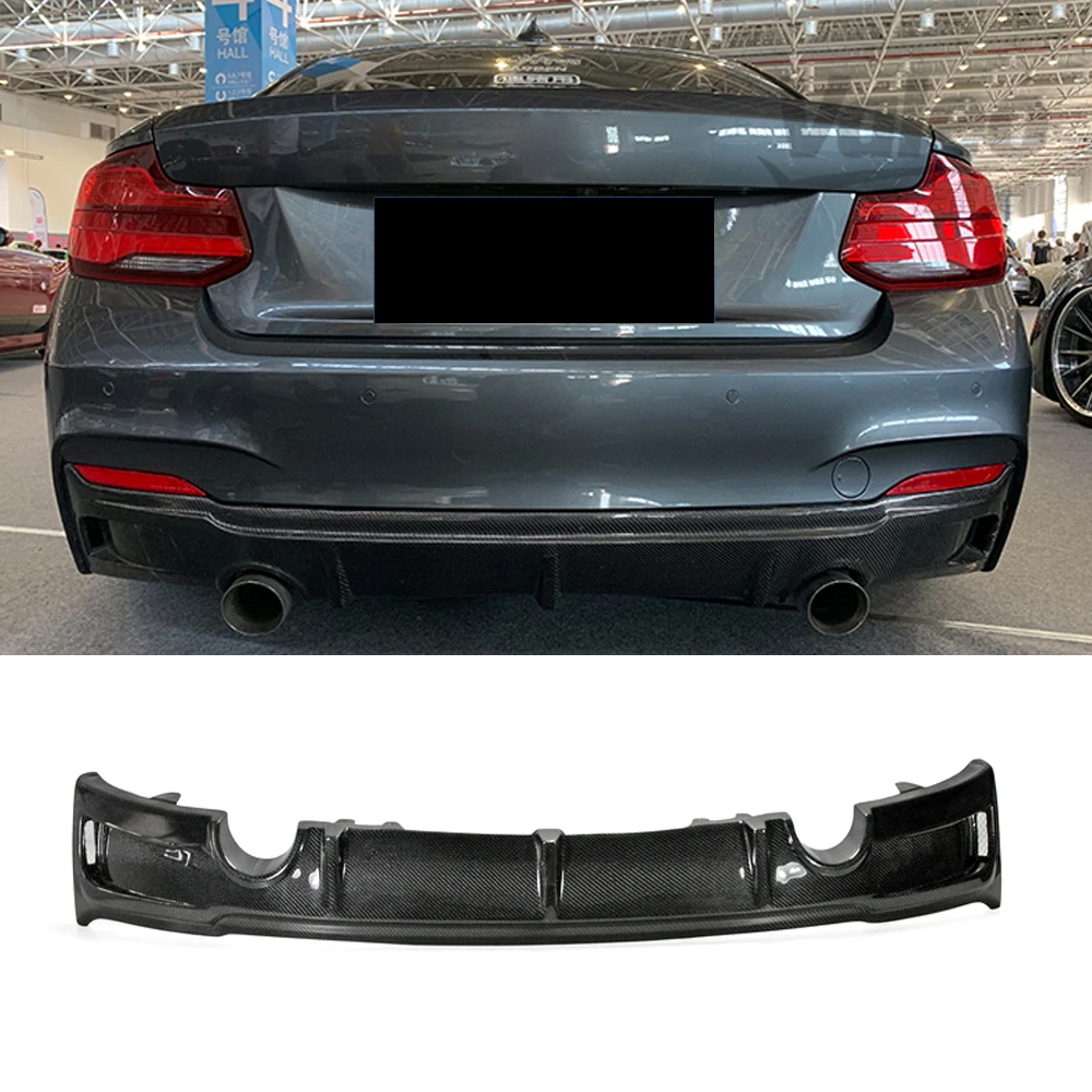 Carbon Fiber / FRP Car Rear Bumper Lip Diffuser for BMW F22 F23 M Sport Coupe Convertible 2013 - 2017 M235i M240i